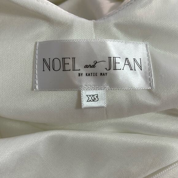 Noel and Jean Katie May Divinity Back Cutout Wedding White Maxi Gown Size XS - Picture 12 of 14